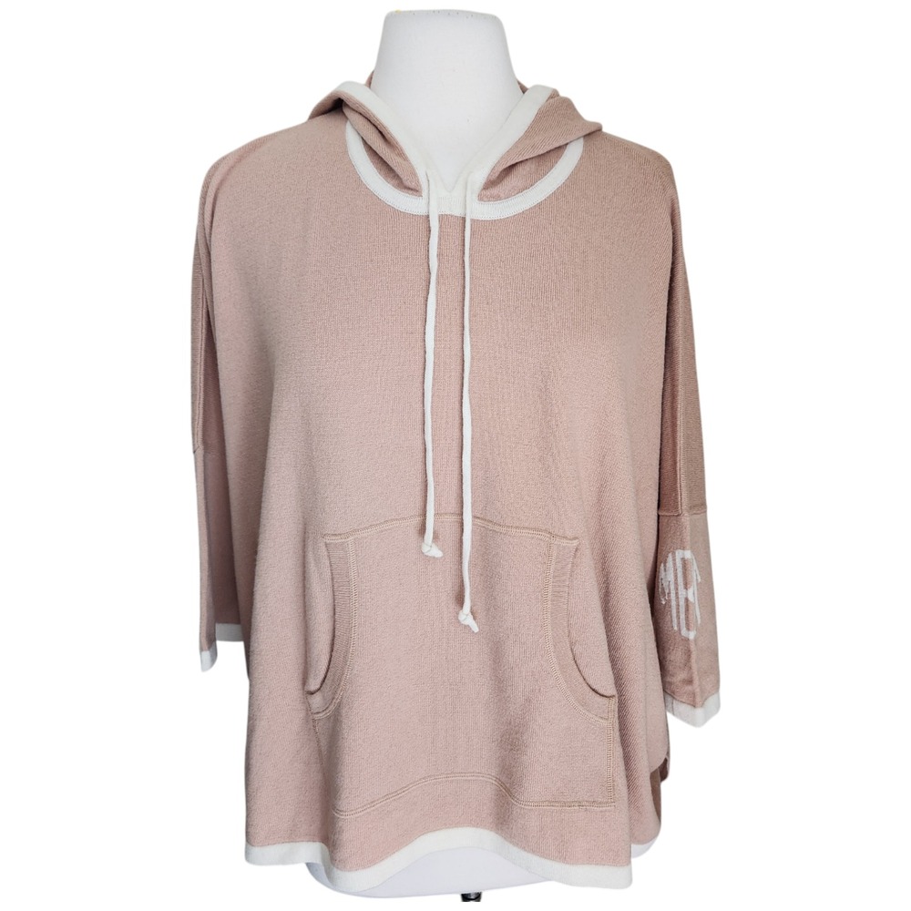 Double R by Ravi Ratan 100% Cashmere Cape Poncho One size Hooded Beige‎ Western